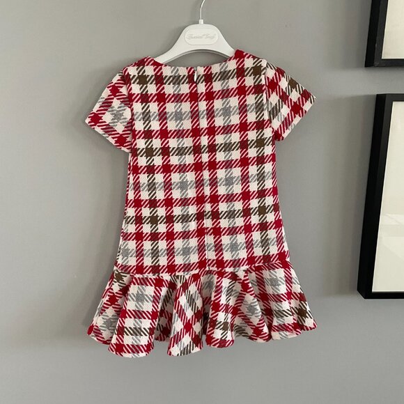 Special Day/Baby Cross Plaid Wool Dress Girl/Toddler, Size 4, New - Picture 2 of 8